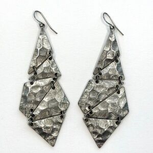 Metal Earrings Color Silver